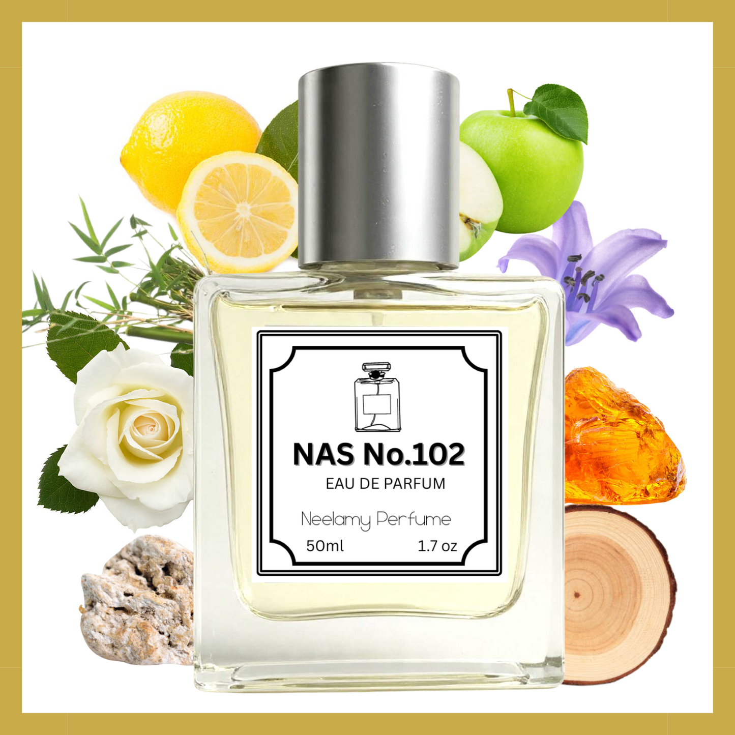 NAS No.102 Expression of Light Blue Perfume for Women EDP Spray 50ml.