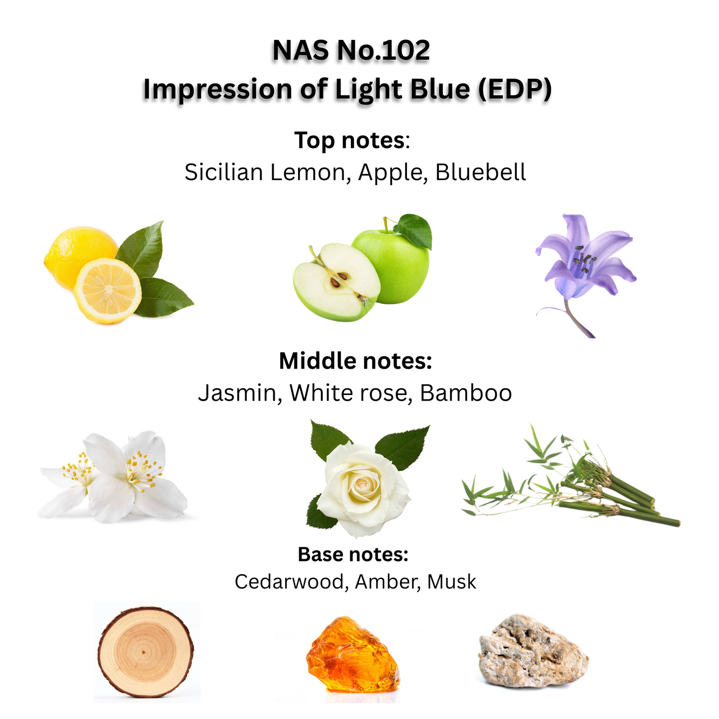 NAS No.102 Frosted Blue Perfume for Women EDP Spray 50ml.